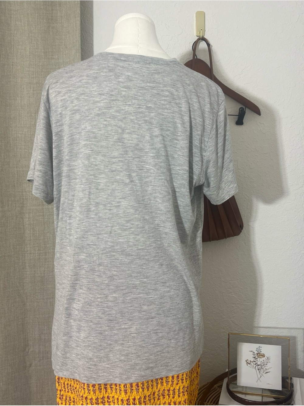 Polo Ralph Lauren Clothes Horse Graphic Gray Short Sleeve Women’s Top Size Large - Picture 4 of 7
